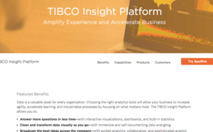 TIBCO aide les entreprises à adopter une logique analytique avec TIBCO Insight Platform